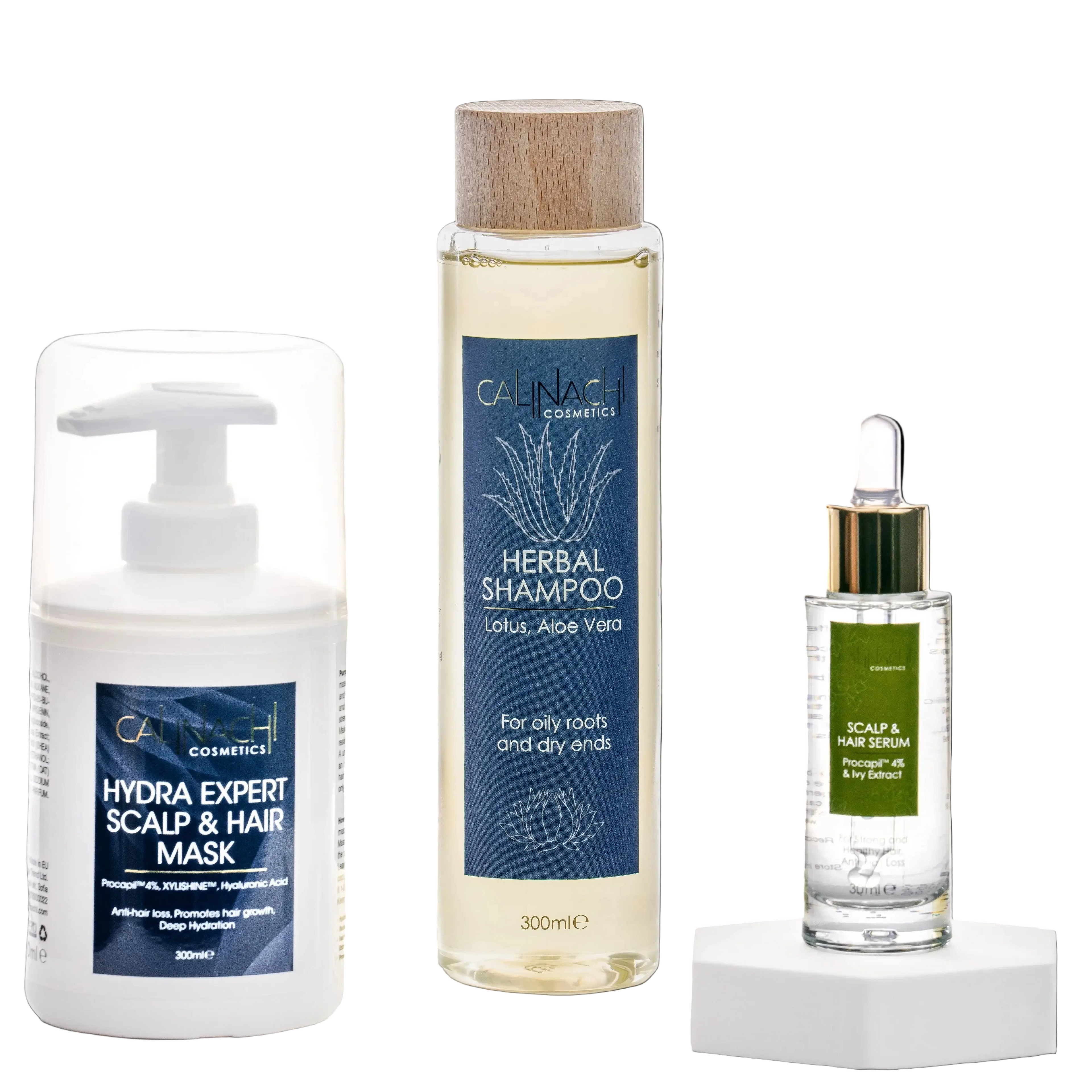 Hydra Therapy аgainst Hair Loss (all hair types) HairCare Sets CALINACHI Cosmetics