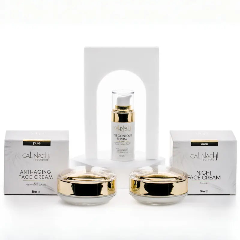 Anti-aging Therapy for Face, Neck, and Décolletage SkinCare Set CALINACHI Cosmetics