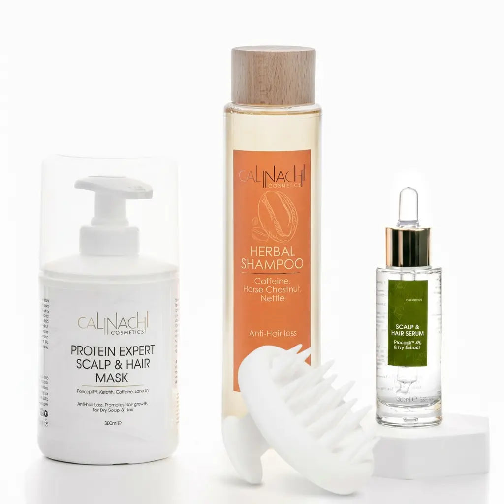 Hormonal Signals / Follicle Anchoring Support / Density Preservation / Dry / Hormonal Hair Thinning Therapy CALINACHI Cosmetics