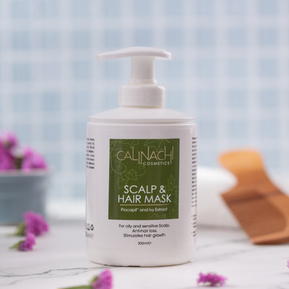 Protein Expert (Normal to Oily &amp; Oily) Anti-Hair Loss, Restorative, Mask for Scalp and Hair, 300 ml.