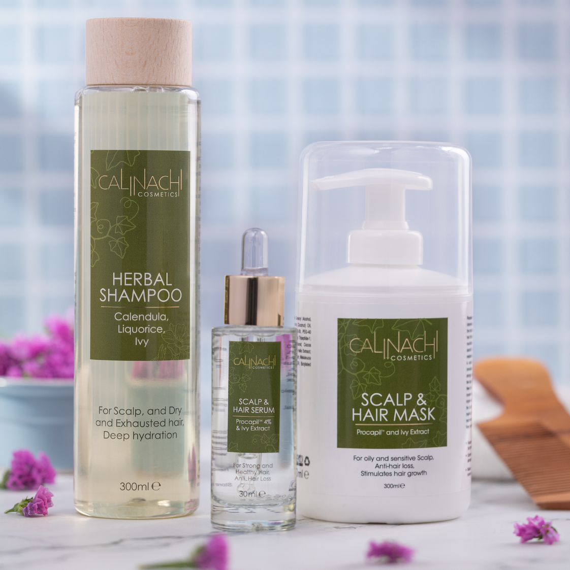 Dry &amp; Exhausted Hair Herbal Shampoo, Sulfate Free, 300ml.