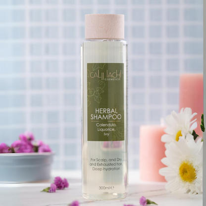Dry &amp; Exhausted Hair Herbal Shampoo, Sulfate Free, 300ml.