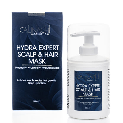 Hydra Expert (All Hair Type) Anti-Hair Loss, Hydrating, Restorative, Mask for Scalp and Hair, 300 ml.