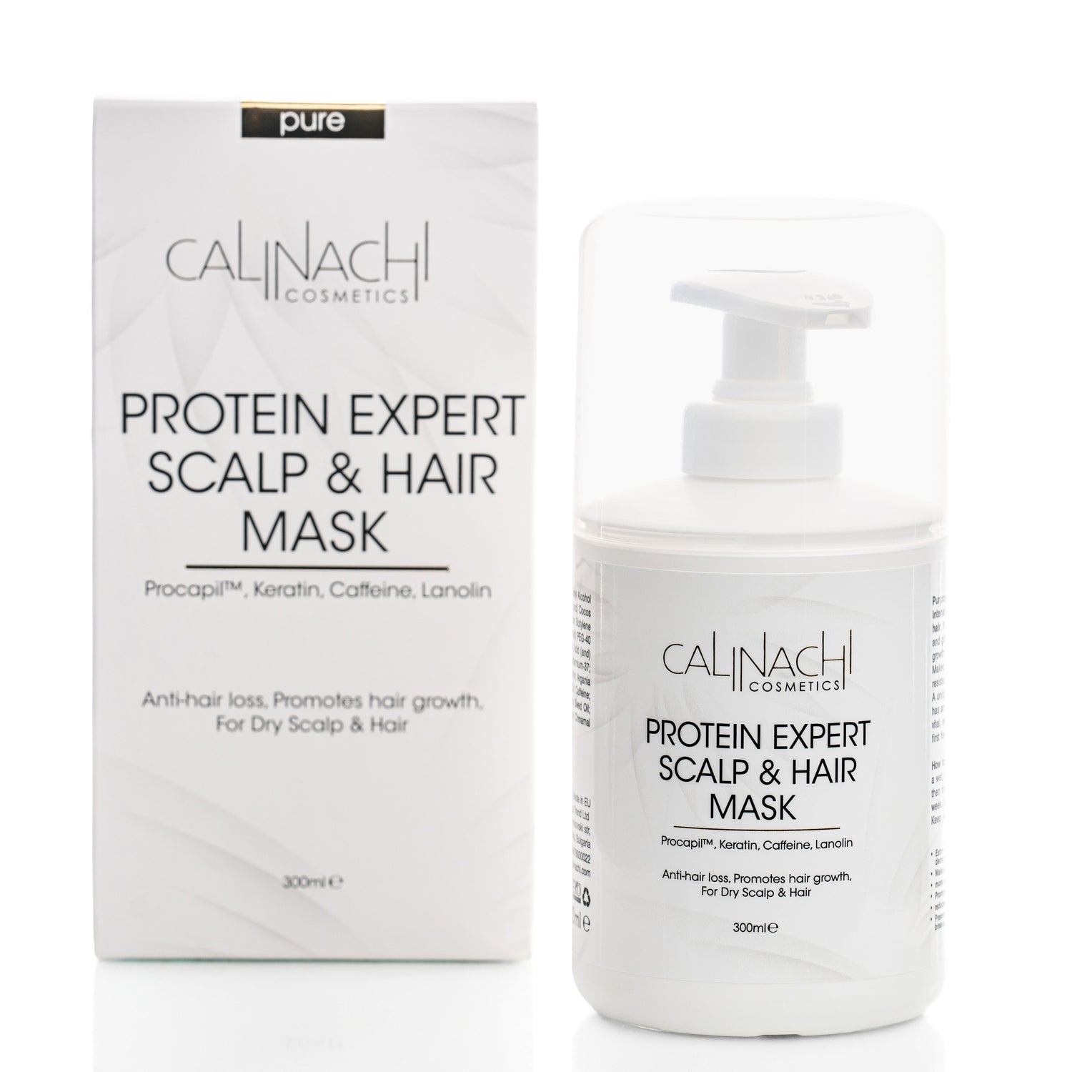 Protein Expert (Dry to Normal &amp; Normal) Anti-Hair Loss, Restorative, Mask for Scalp and Hair, 300 ml.